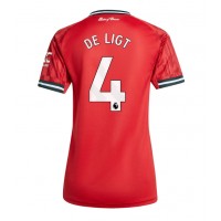 Stroje piłkarskie Manchester United Matthijs de Ligt #4 Koszulka Podstawowej dla damskie 2025-26 Krótki Rękaw